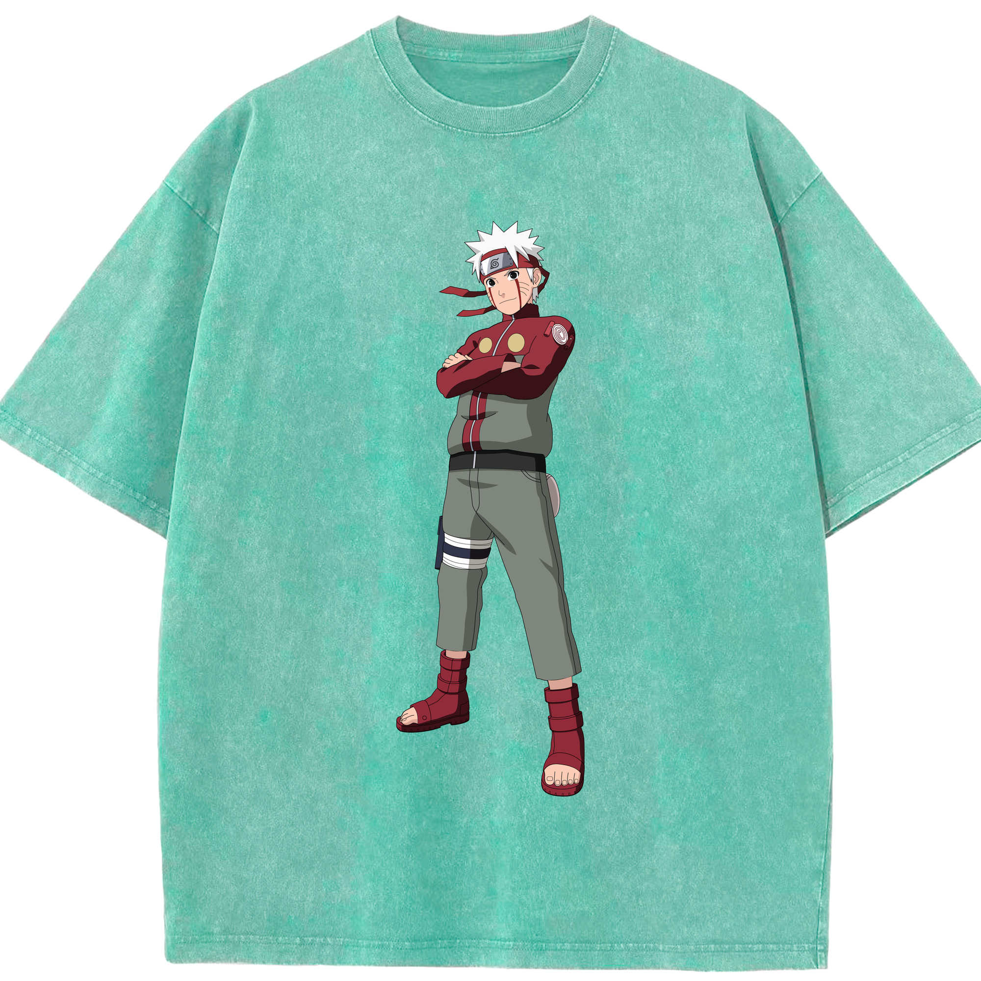 （画像用） NARUTO -ナルト- うずまき ナルト Uzumaki Naruto 綿100% ヴィンテージ風 半袖Tシャツ（フロントプリント）
